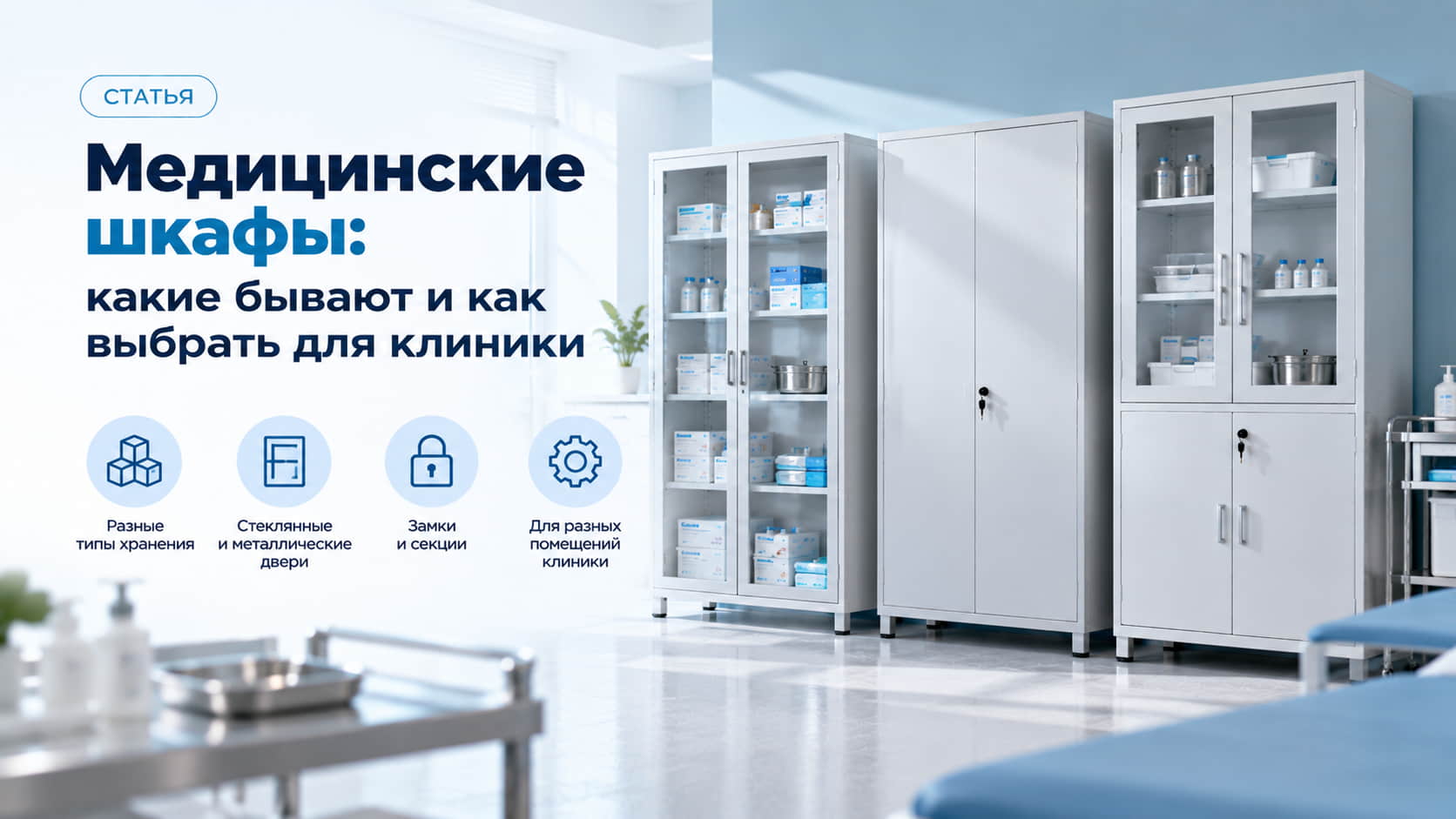 Медицинские шкафы: какие бывают и как выбрать для клиники Медицинские шкафы: какие бывают и как выбрать для клиники