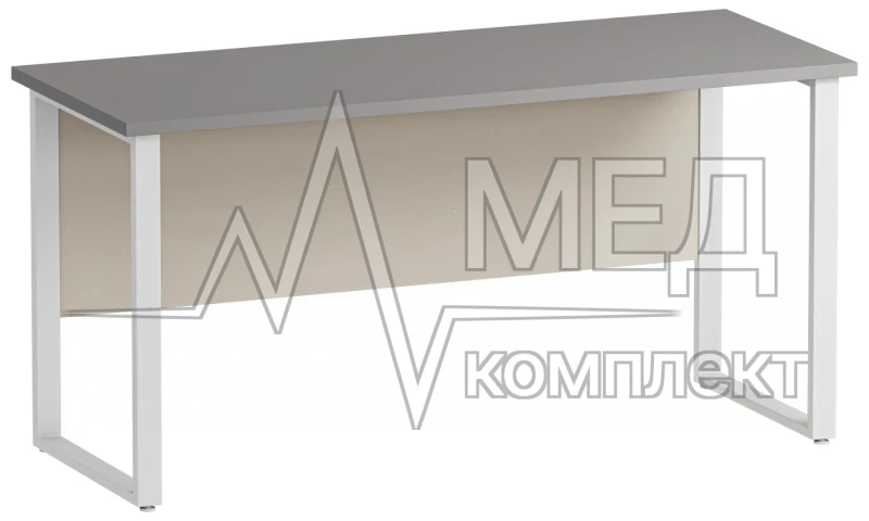 Стол медицинский на металлическом сварном каркасе Меделия М-СЛМ-120/60ДП (УДСП, с накладкой 1500*600*750)