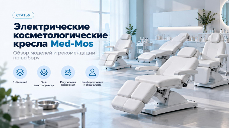 Электрические косметологические кресла Med-Mos: обзор моделей и рекомендации по выбору