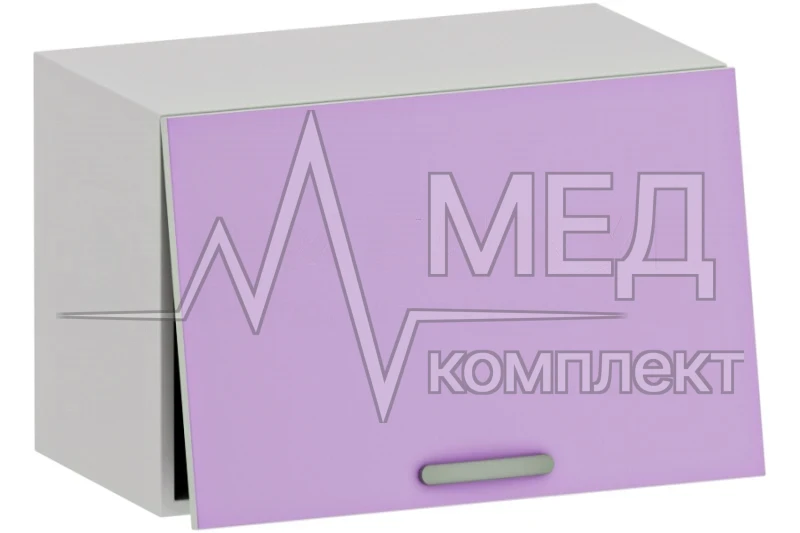 Шкаф навесной с откидной дверкой медицинский Меделия М-ШНО-40 (ДСП с пластиком)