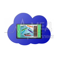 Детский интерактивный комплекс KidCloud 27P (2 экрана) голубой
