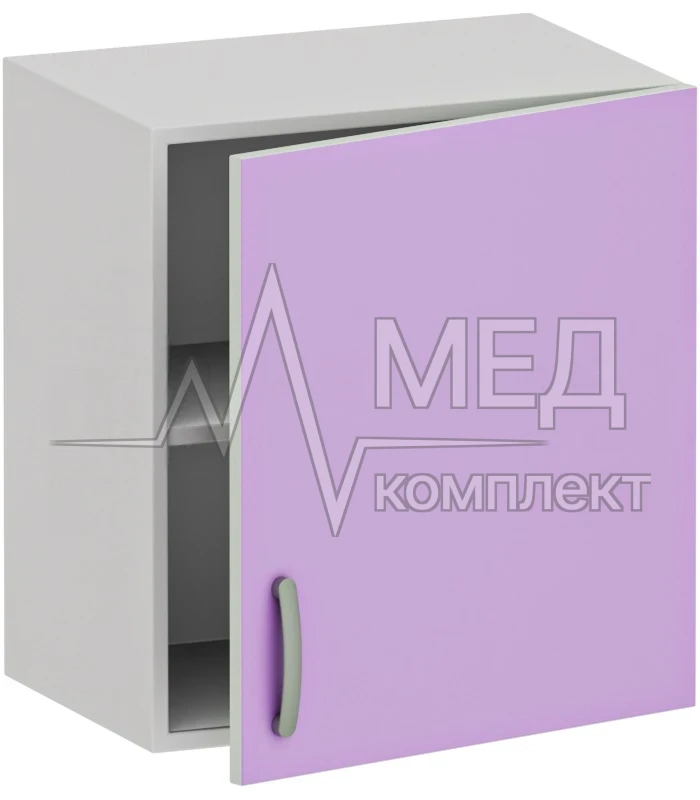 Шкаф навесной одностворчатый медицинский Меделия М-ШН-40 (ДСП с пластиком, 500*350*550)