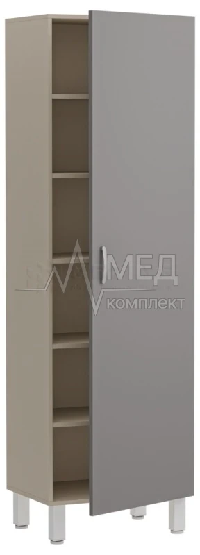Шкаф медицинский одностворчатый 5 полок Меделия Мл-ШП-60 (УДСП)