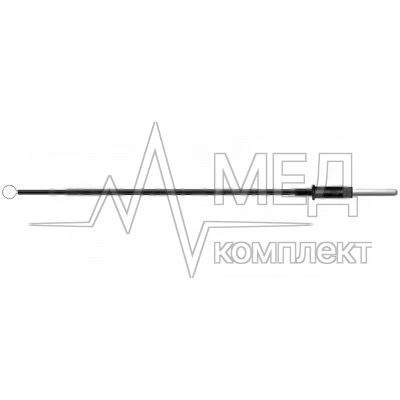 Электрод-петля круглый монополярный ФОТЕК 5х0,3 мм прямой удлиненный стержень, разъем 2,4 мм