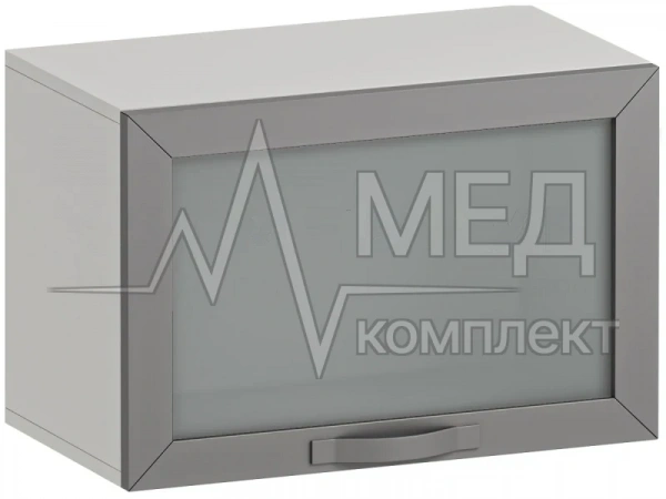 Шкаф навесной с откидной дверкой со стеклом медицинский Меделия М-ШНОс-80 (Фаворит, л)