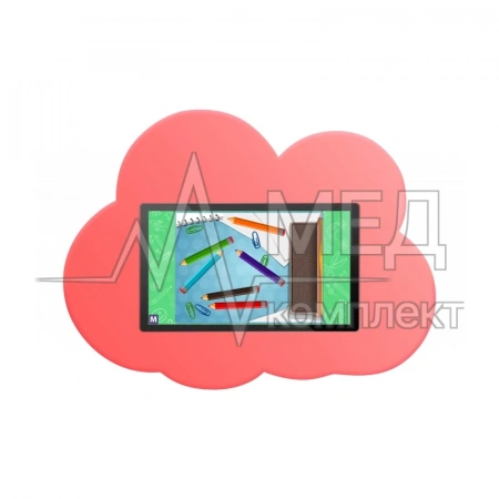 Детский интерактивный комплекс KidCloud 27P (2 экрана) персиковый (NextPeach)
