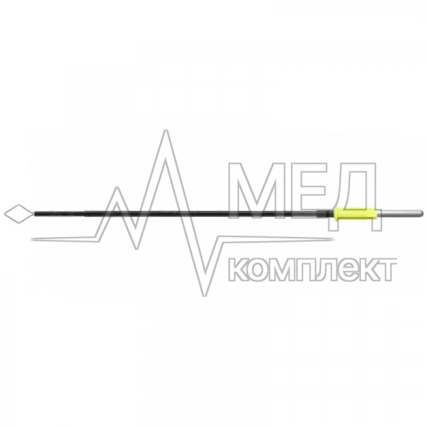 Электрод-петля ромбовидный монополярный ФОТЕК 7х10х0,2 мм прямой удлиненный стержень, разъем 2,4 мм