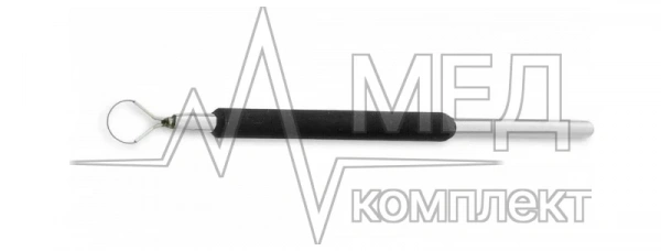 Электрод-петля круглый монополярный ЛОРГЕ вольфрамовый 5х0,18 мм, длина 70 мм, прямой стержень, разъем 2,4 мм