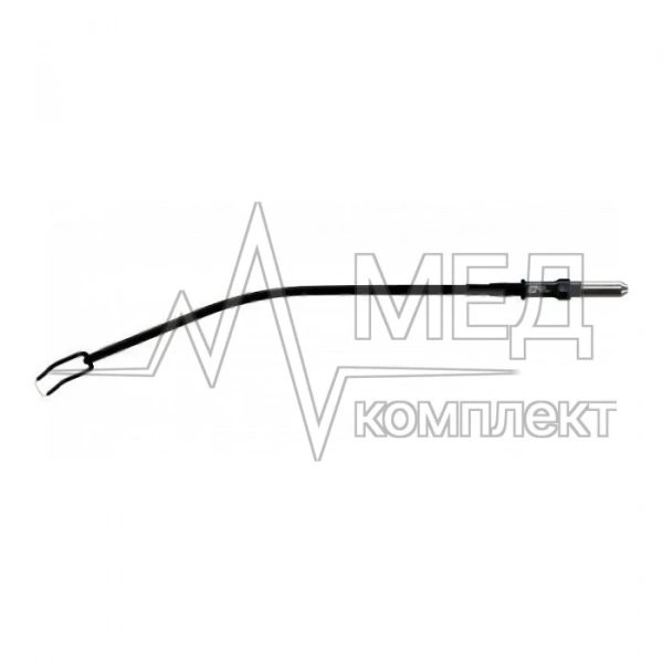 Электрод-аденотом монополярный для ЛОР-практики ФОТЕК 5х0,2 мм нержавеющая сталь, изогнутый стержень, разъем 4 мм