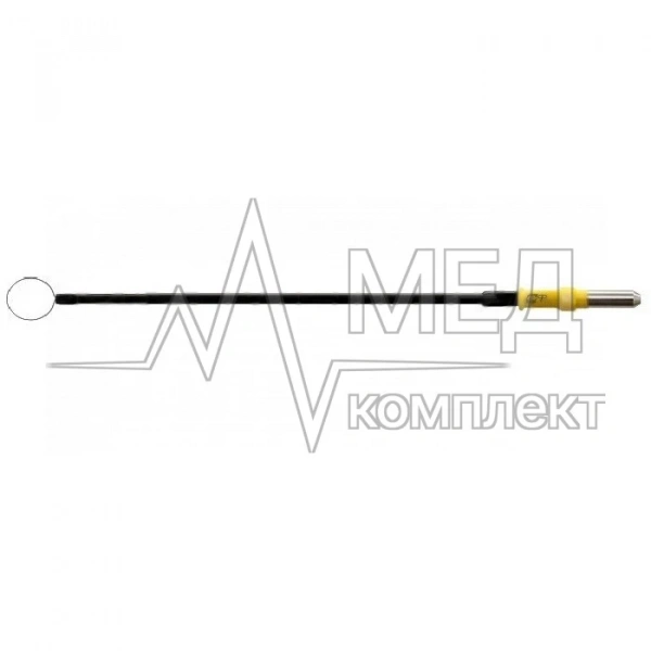 Электрод-петля круглый монополярный ФОТЕК вольфрам 10х0,2 мм прямой удлиненный стержень, разъем 4 мм