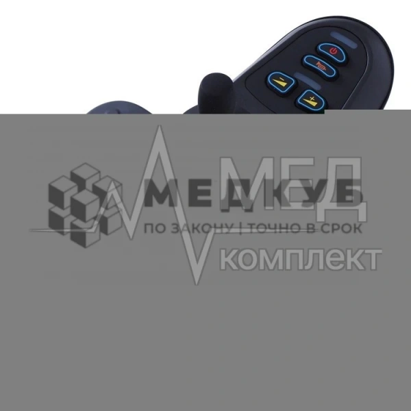 Кресло-коляска складное с электроприводом МЕТ COMPACT 35 черное с зеленой рамой