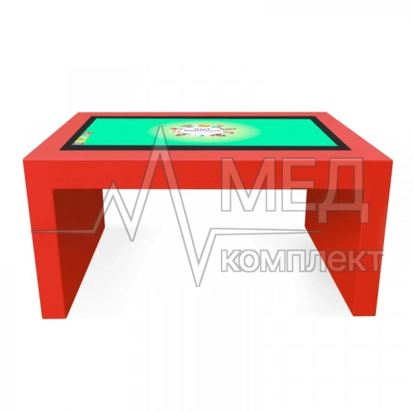 Детский интерактивный стол KidTouch 43P красный