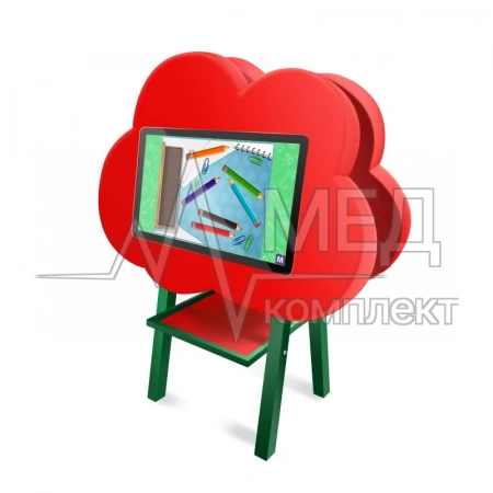 Детский интерактивный комплекс KidCloud 27P (2 экрана) красный с зеленым