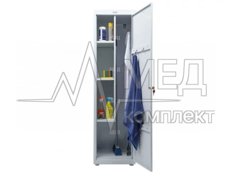 Медицинский шкаф для уборочного инвентаря Промет МД 1 ШМ-SS