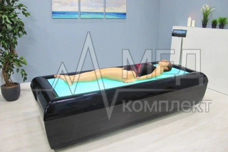 Кушетка для одновременного бесконтактного гидромассажа по 12 точкам Физиотехника АКВАСПА синее или черное ложе