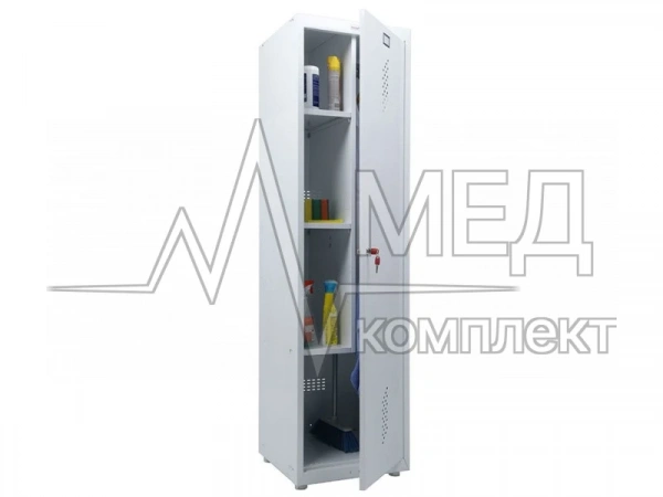 Медицинский шкаф для уборочного инвентаря Промет МД 1 ШМ-SS