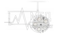 Светильник хирургический FotonFLY 5M однокупольный бестеневой потолочный