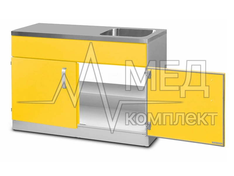 Шкаф медицинский нижний МЕДИН для установки гипсоотстойника